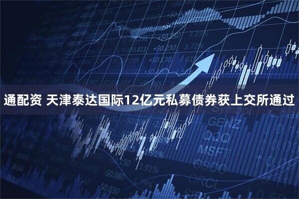 通配资 天津泰达国际12亿元私募债券获上交所通过