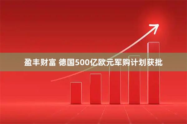 盈丰财富 德国500亿欧元军购计划获批